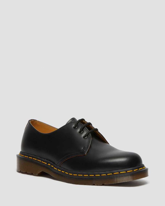 Dr Martens Mens 1461 Vintage Made in England Oxfords Black - 62031DANL